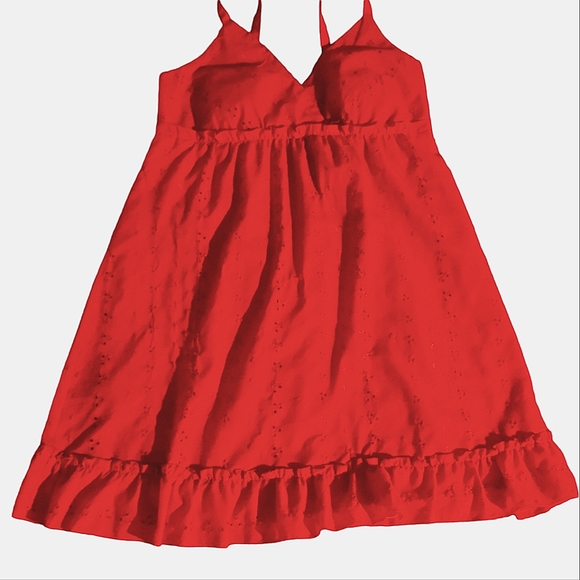 🗺️ Believe Petite Size 10P Pioneer Dress Sundress, Eyelet Fabric, Lined Vintage - Picture 9 of 13